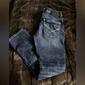 Dark Blue BKE Alec Straight Jeans